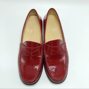 Cole Haan Red Patent Leather Loafer